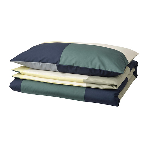 BRUNKRISSLA duvet cover and pillowcase