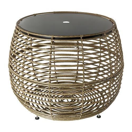 FÅLSKÄR coffee table, 52x44x44 cm, outdoor, brown
