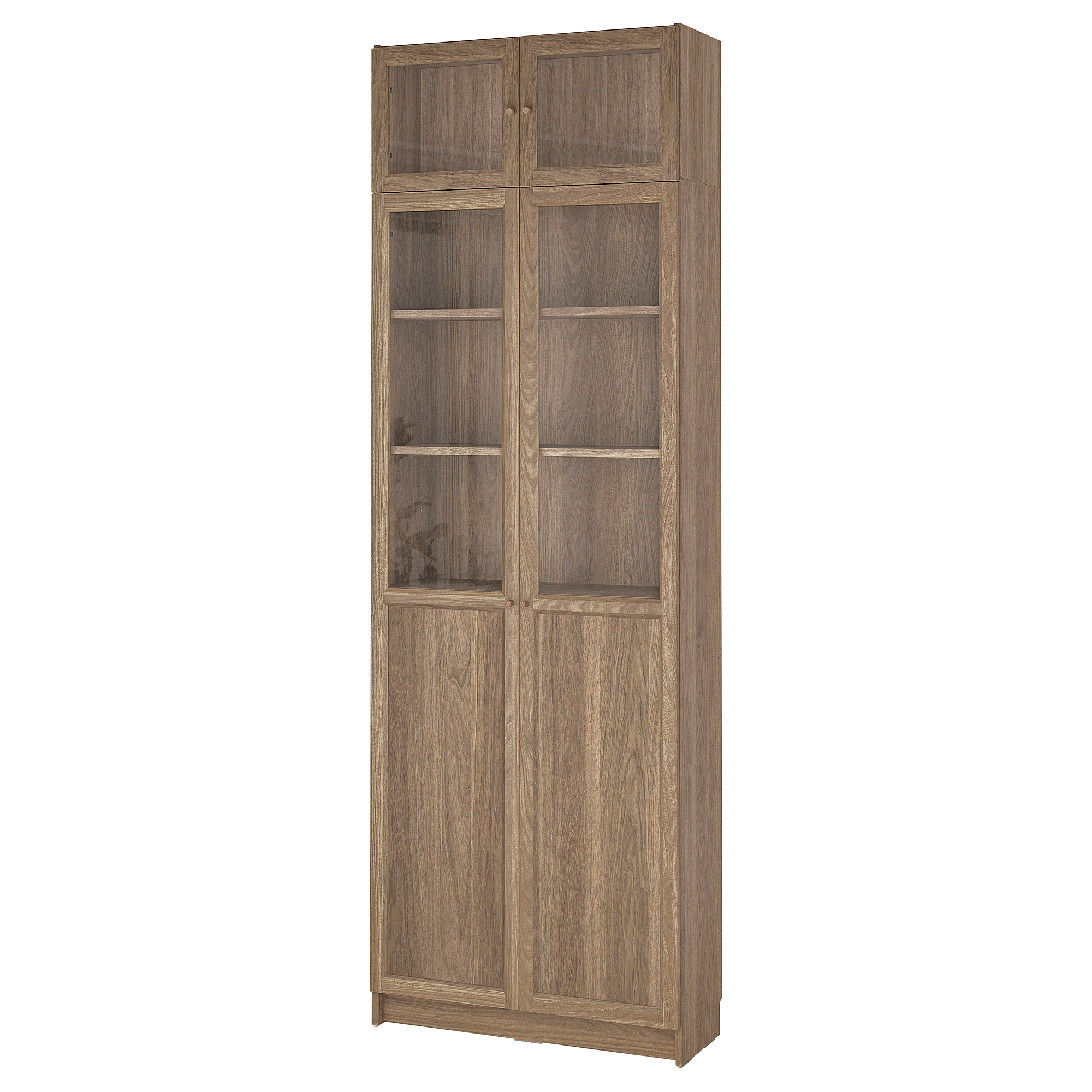BILLY/OXBERG bookcase with glass doors