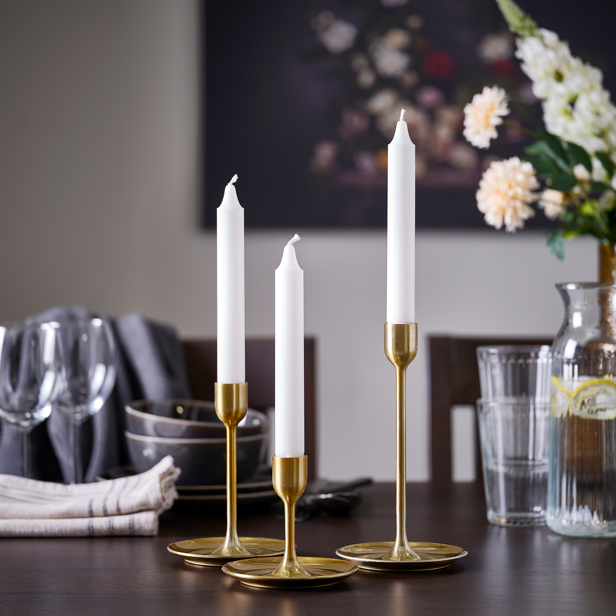 FULLTALIG candlestick, set of 3