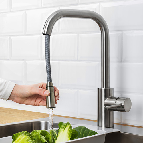 ÄLMAREN kitchen mixer tap w pull-out spout