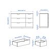 NORDLI chest of 6 drawers