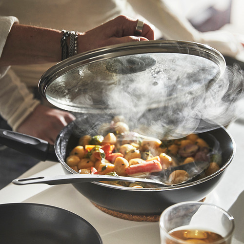 HEMLAGAD sauté pan with lid