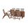 ÄPPLARÖ - 戶外檯連躺椅組合, 染褐色/Kuddarna 灰色 | IKEA 香港及澳門 - PE713677_S1