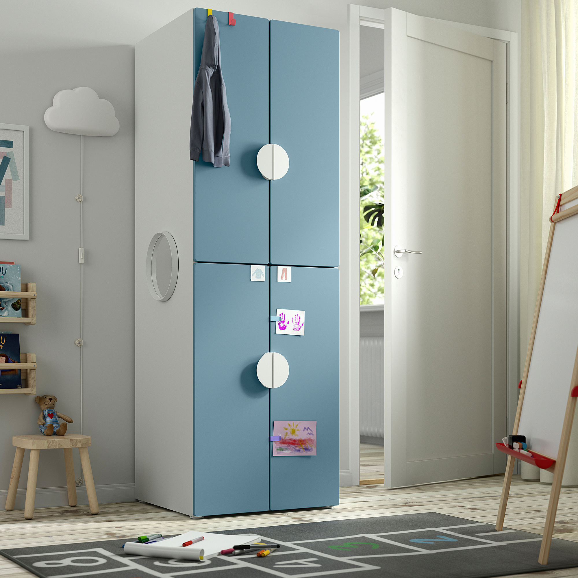PLATSA/SMÅSTAD wardrobe