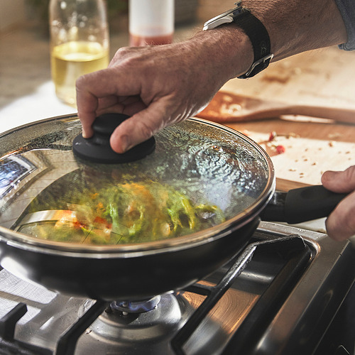HEMLAGAD wok with lid