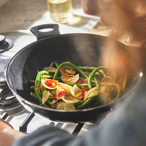 HEMLAGAD wok with lid