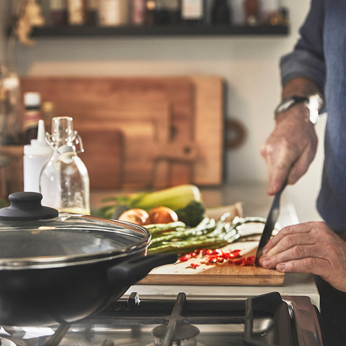 HEMLAGAD wok with lid