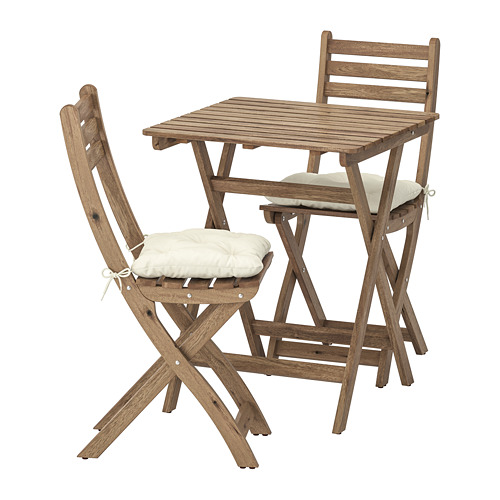 ASKHOLMEN table+2 chairs, outdoor