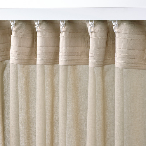 ROSENROBINIA sheer curtains, 1 pair