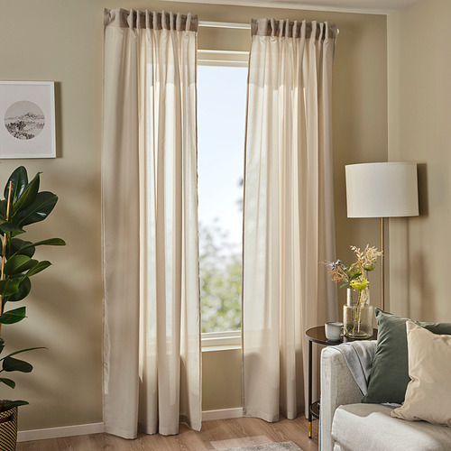 ROSENROBINIA sheer curtains, 1 pair