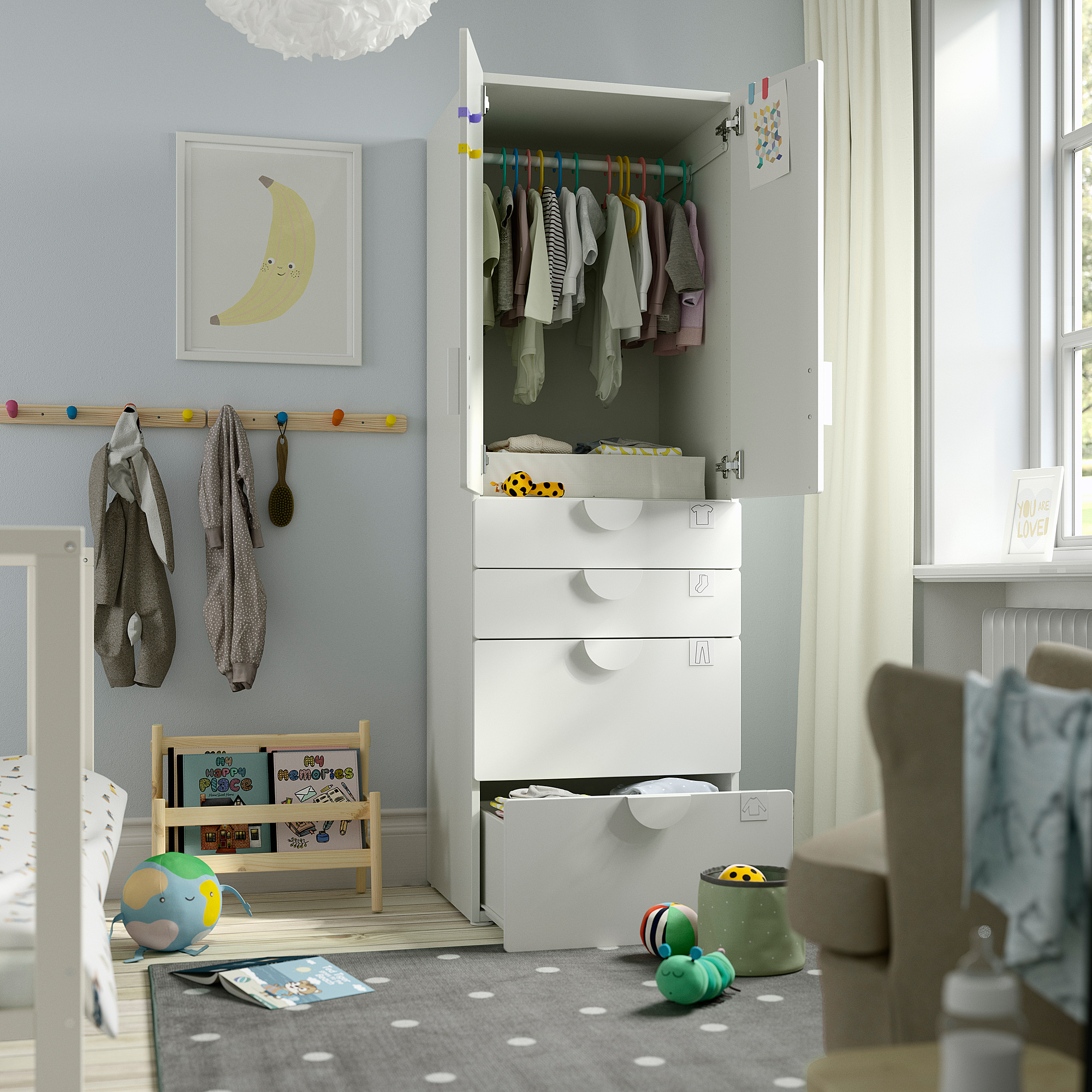 PLATSA/SMÅSTAD wardrobe
