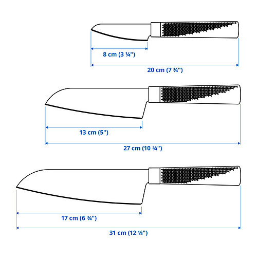 FÖRSLAG 3-piece knife set