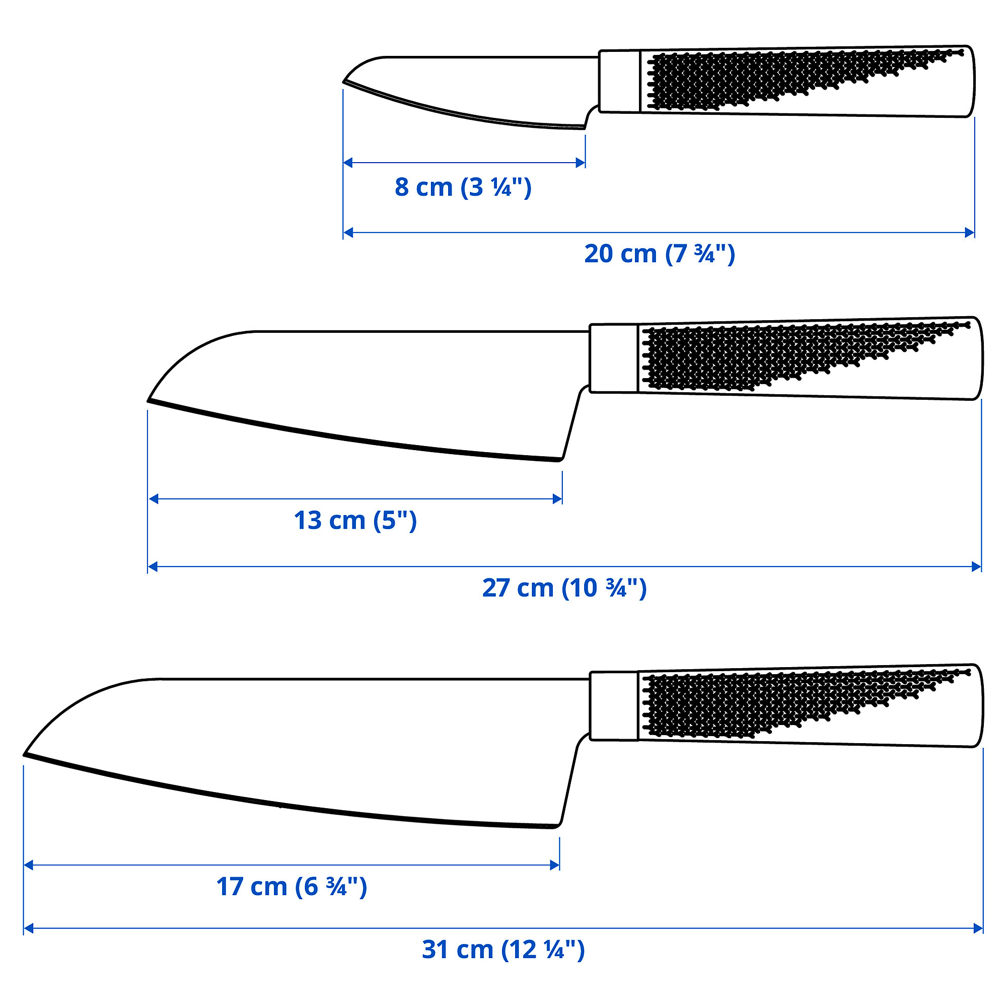 FÖRSLAG 3-piece knife set