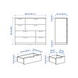 NORDLI 八格抽屜櫃