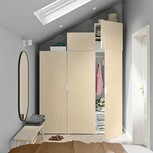 PLATSA wardrobe with 5 doors