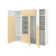 PLATSA wardrobe with 9 doors+3 drawers