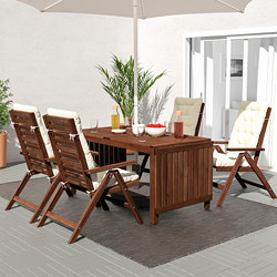 ÄPPLARÖ - 戶外檯連躺椅組合, 染褐色 | IKEA 香港及澳門 - PE740449_S3