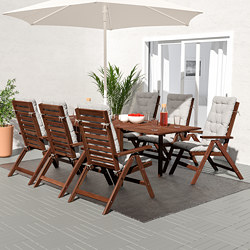 ÄPPLARÖ - 戶外檯連躺椅組合, 染褐色 | IKEA 香港及澳門 - PE740370_S3