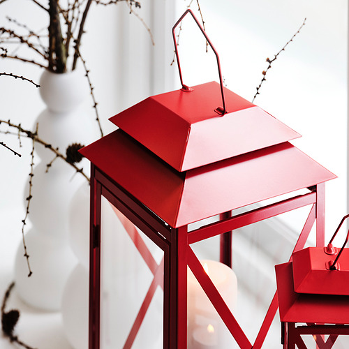 VINTERFINT 燭燈燭台，室內/戶外用