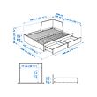 FLEKKE day-bed frame with 2 drawers