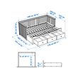 HEMNES 日間床架連3個抽屜