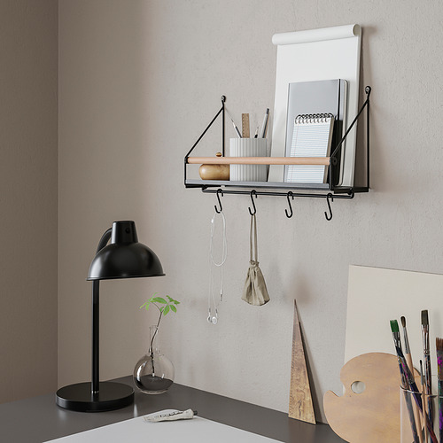 ÅKERBRUK wall organiser w hooks