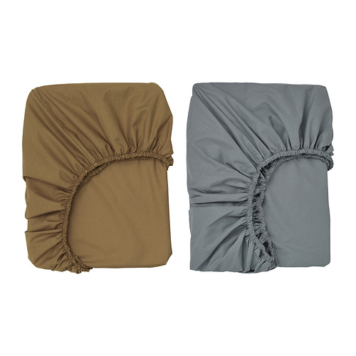 GULDVÄVARE fitted sheet for cot