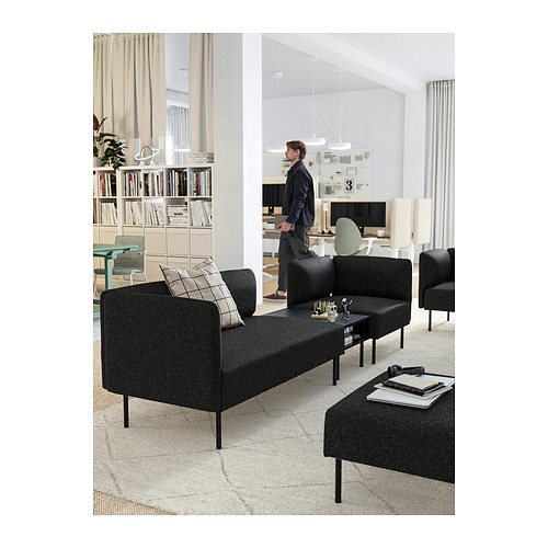 LILLEHEM 3-seat modular sofa with side table