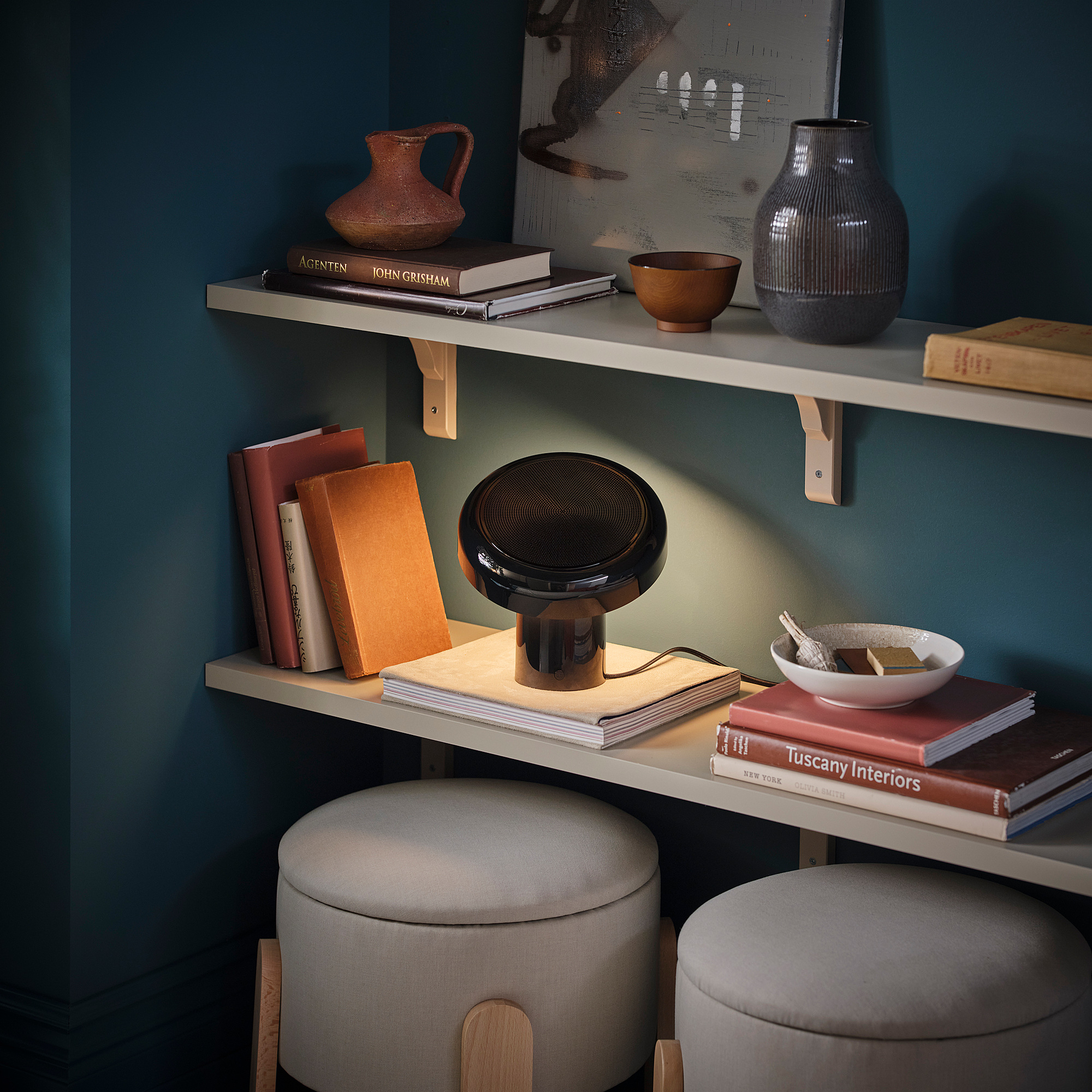 BLOMPRAKT Bluetooth speaker lamp