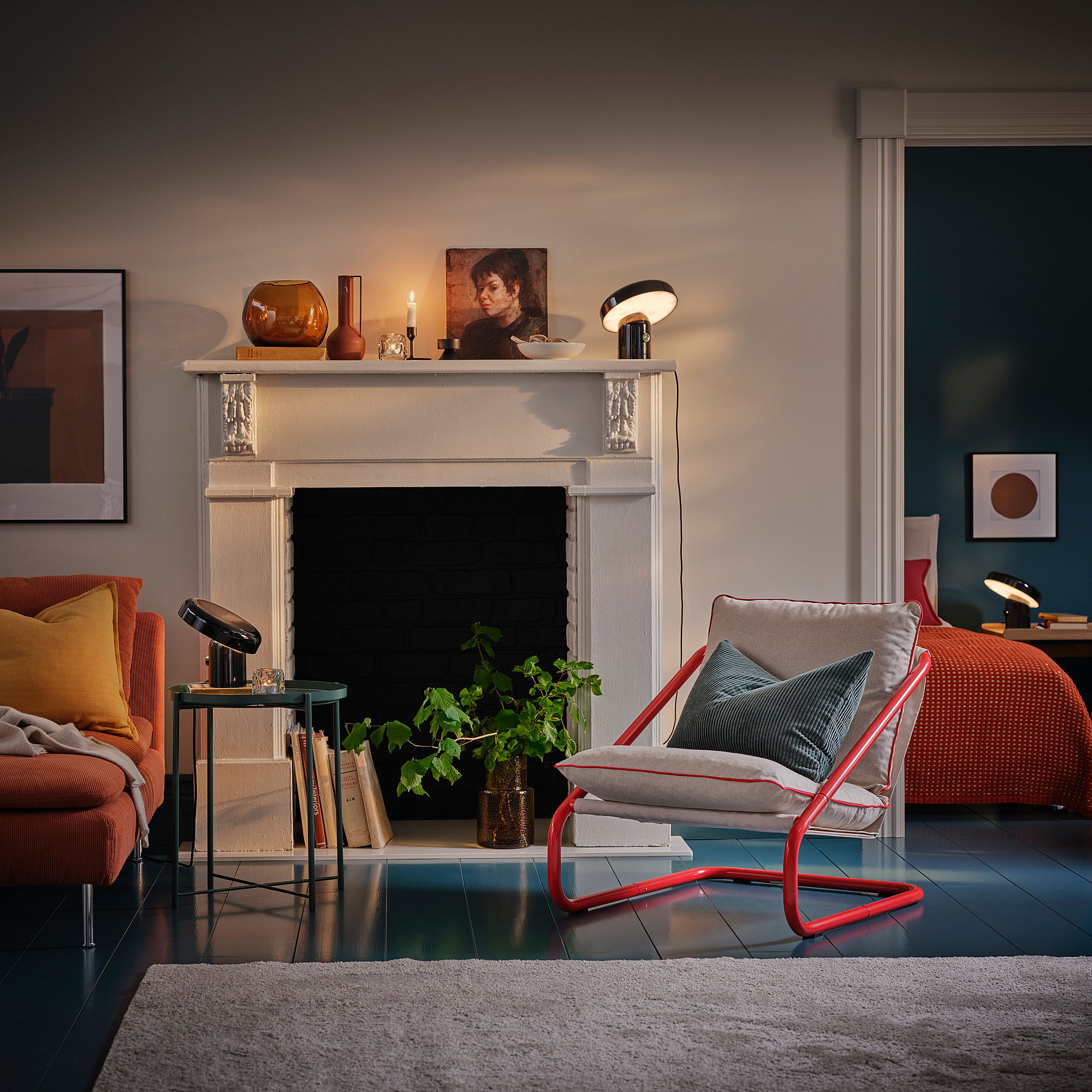 BLOMPRAKT Bluetooth speaker lamp