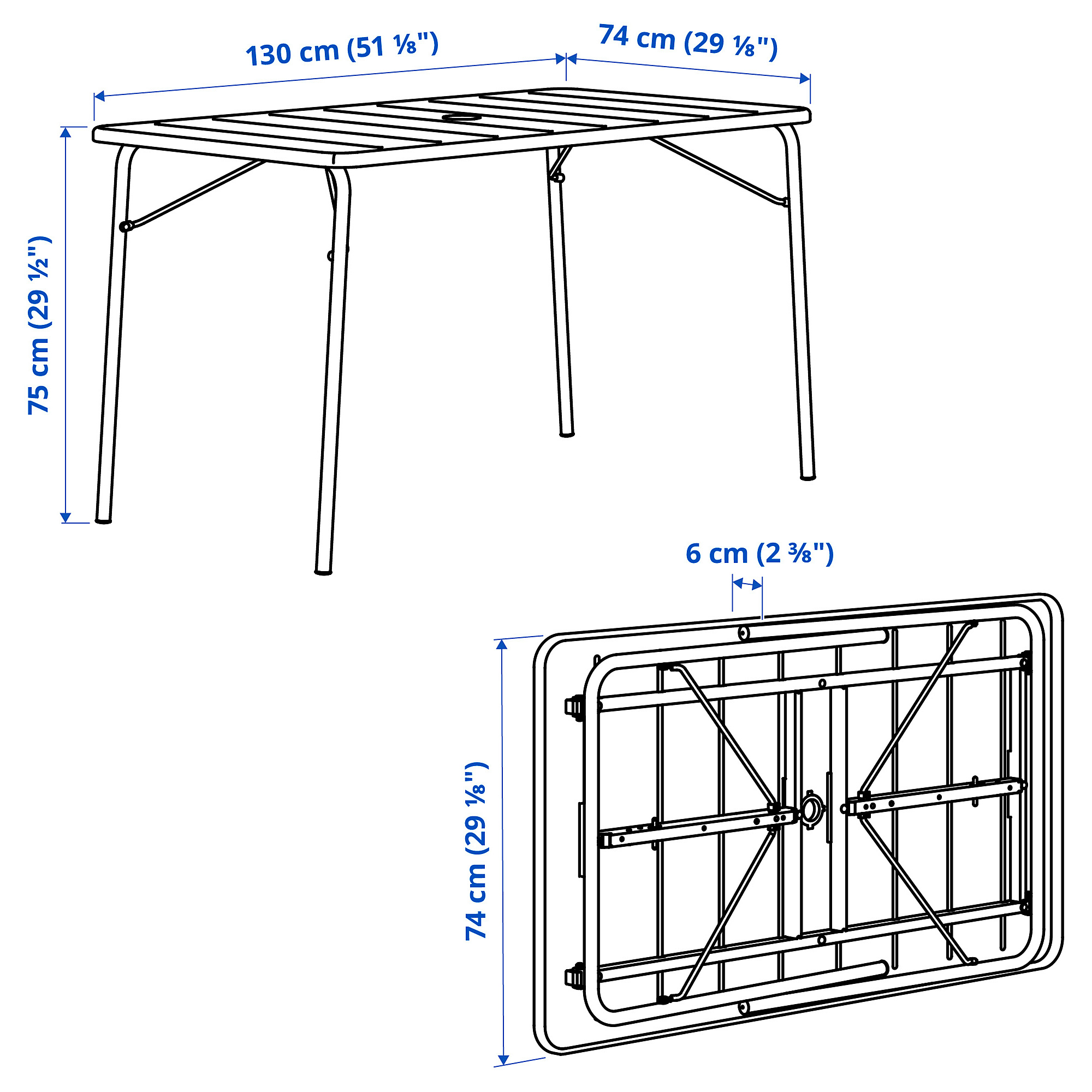 TORPARÖ table+4 chairs w armrests, outdoor
