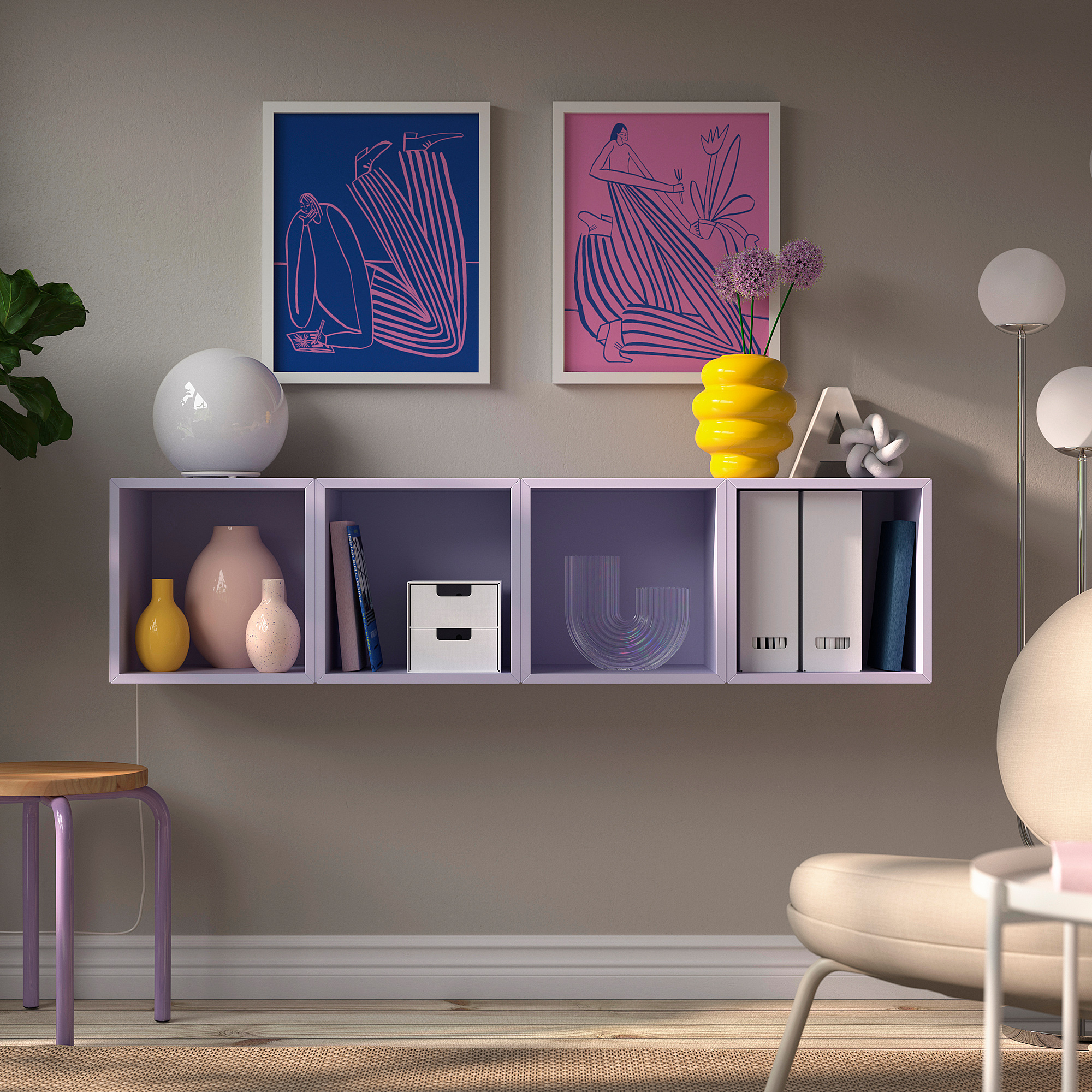 EKET wall-mounted storage combination