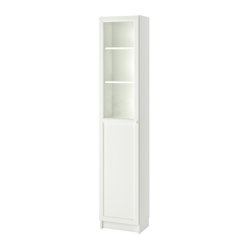 BILLY/OXBERG bookcase with panel/glass door