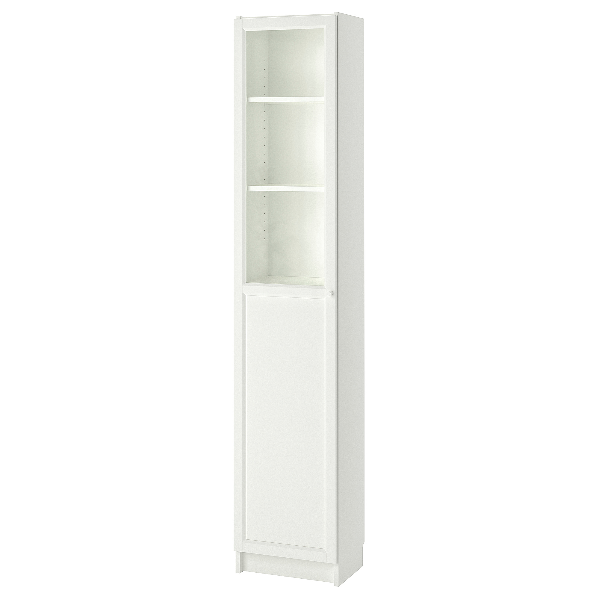 BILLY/OXBERG bookcase with panel/glass door