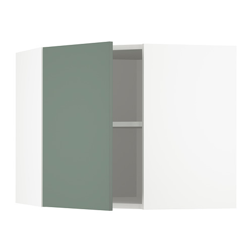 METOD corner wall cabinet with shelves