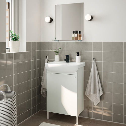 BJÖRKÅN/NYSJÖN bathroom furniture, set of 5