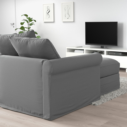 GRÖNLID 3-seat sofa-bed with chaise longue