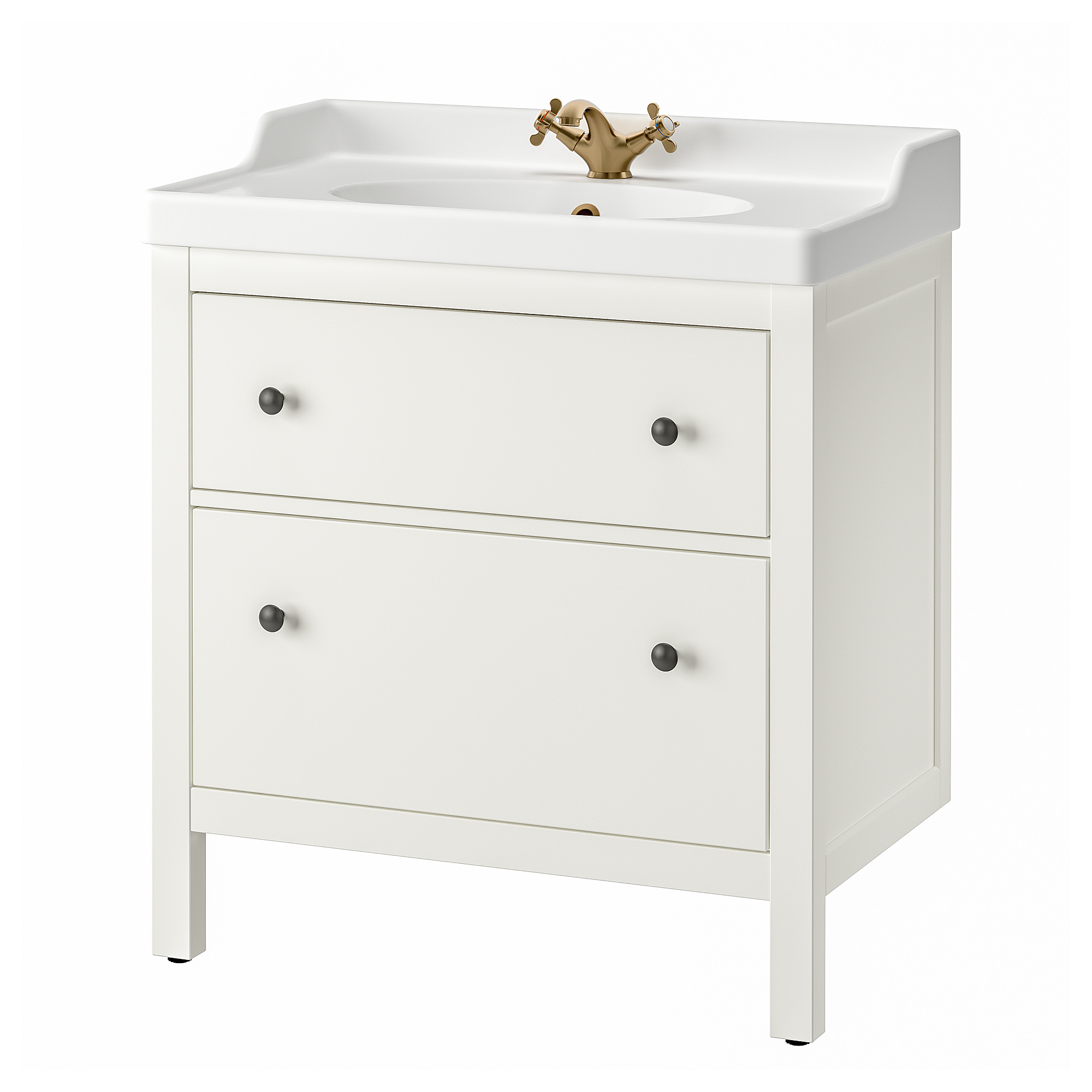 RUTSJÖN/HEMNES wash-stnd w drawers/wash-basin/tap