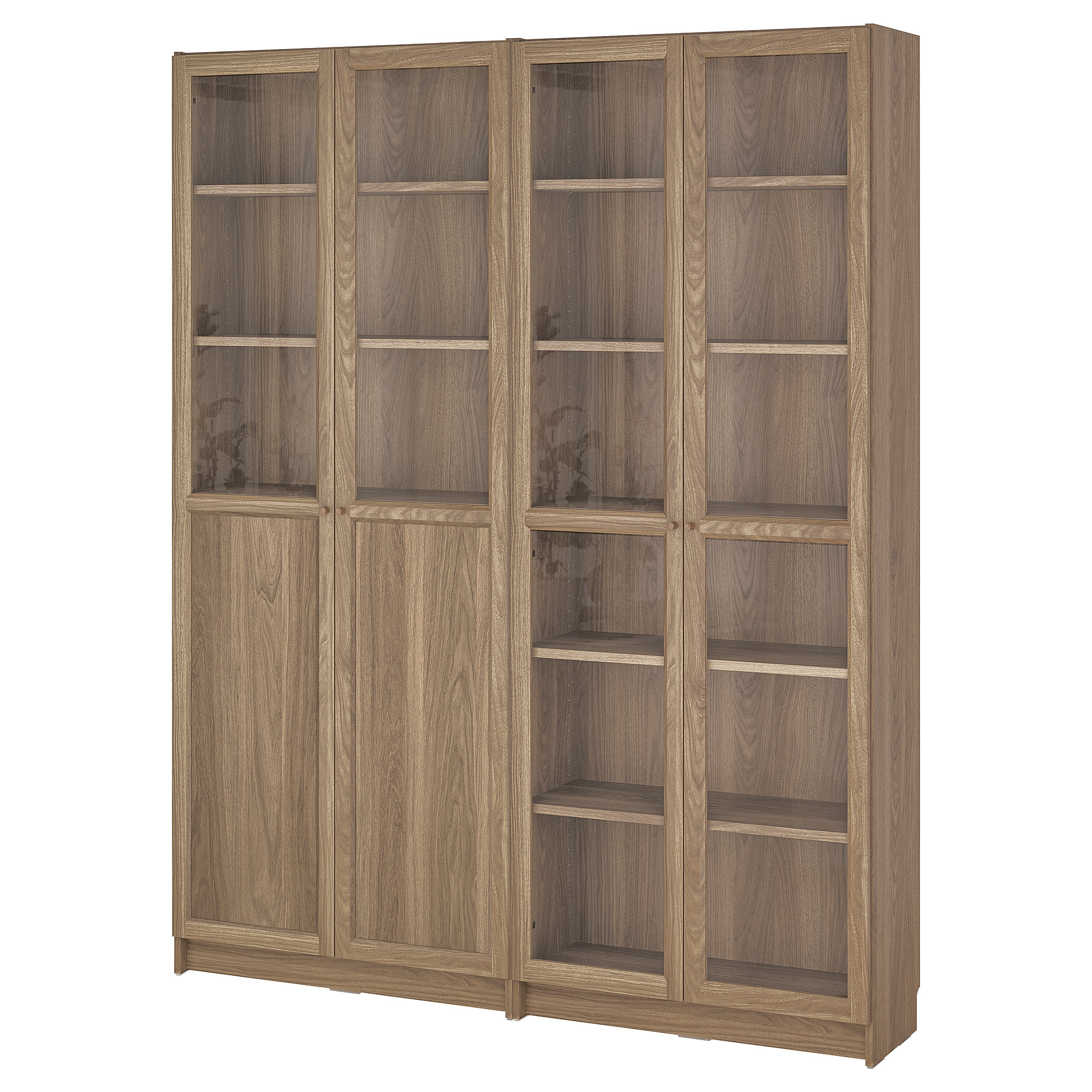 BILLY/OXBERG bookcase with panel/glass doors