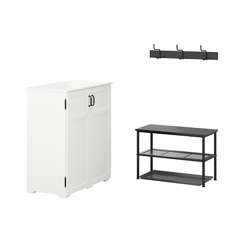NIPÅSEN/GREÅKER hallway furniture, set of 4