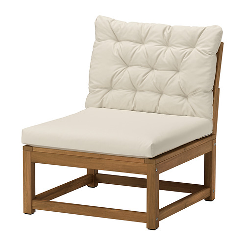 NÄMMARÖ - 戶外舒適椅, 染淺褐色/Kuddarna 淺灰米黃色 | IKEA 香港及澳門 - PE996431_S4