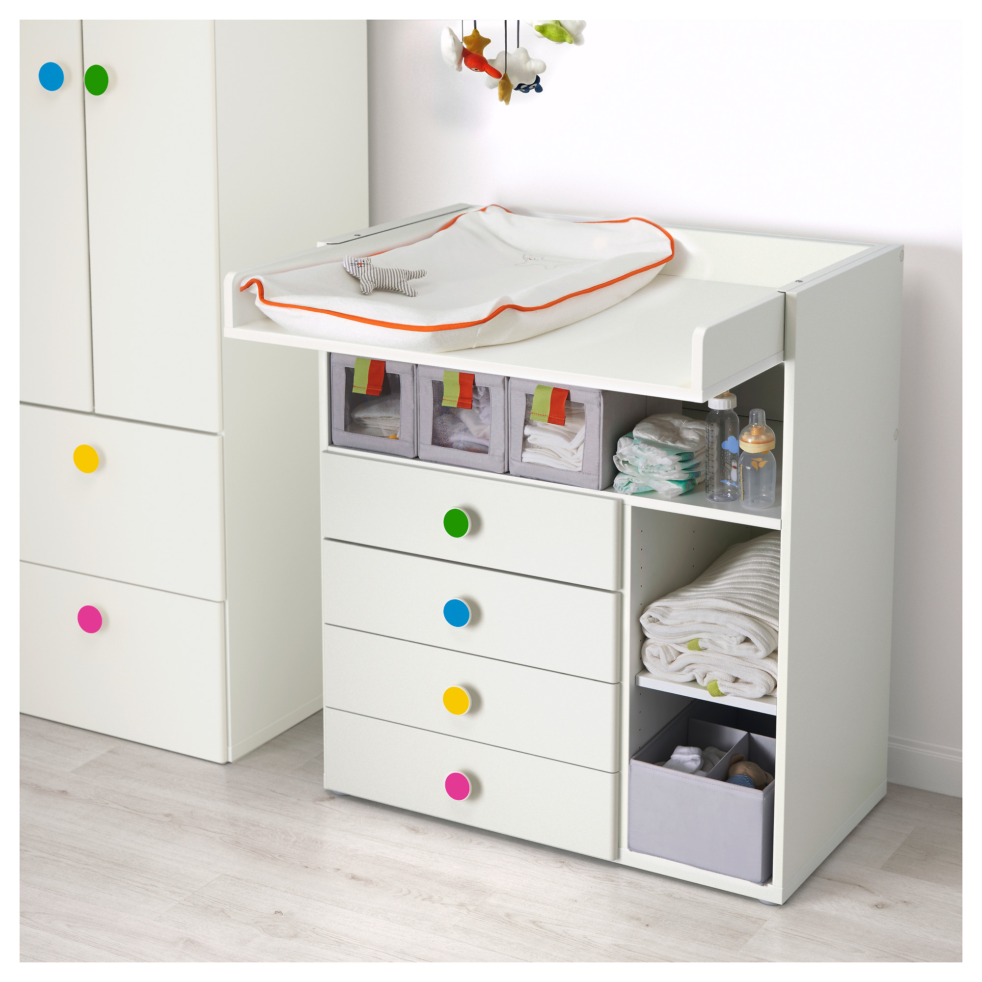 changing table with drawers