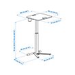 MITTZON laptop table with castors