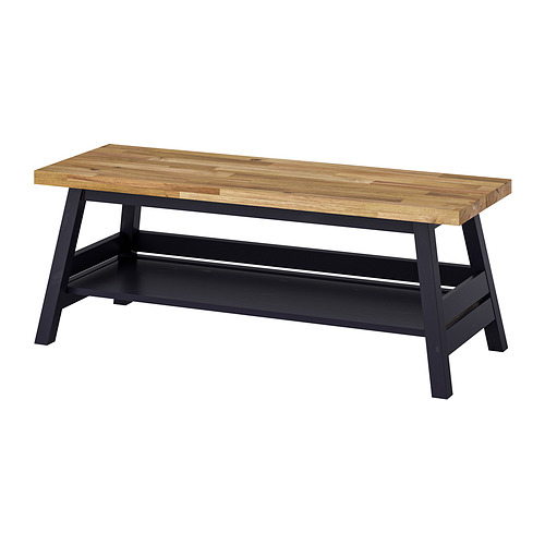 SKOGSTA bench with storage