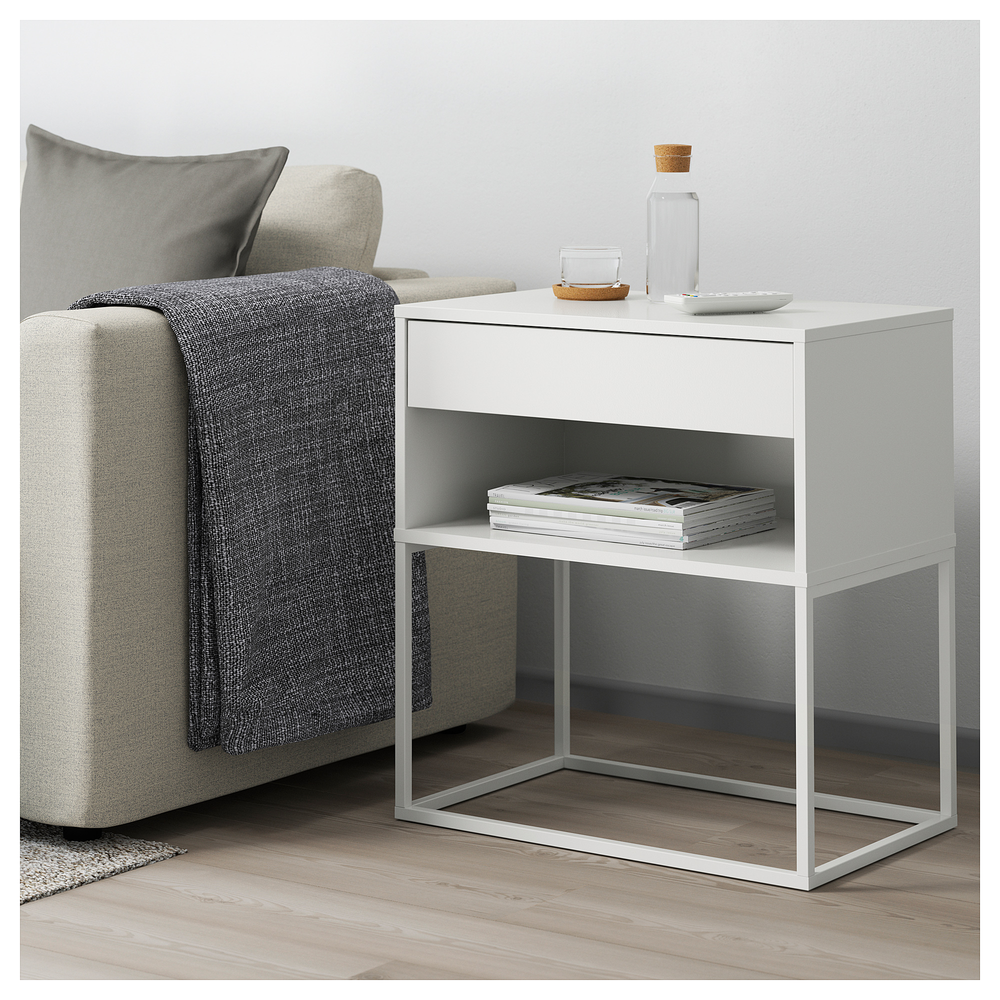 VIKHAMMER bedside  table  white IKEA  Hong Kong