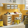 TROFAST desk with storage boxes