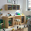 TROFAST desk with mesh storage boxes