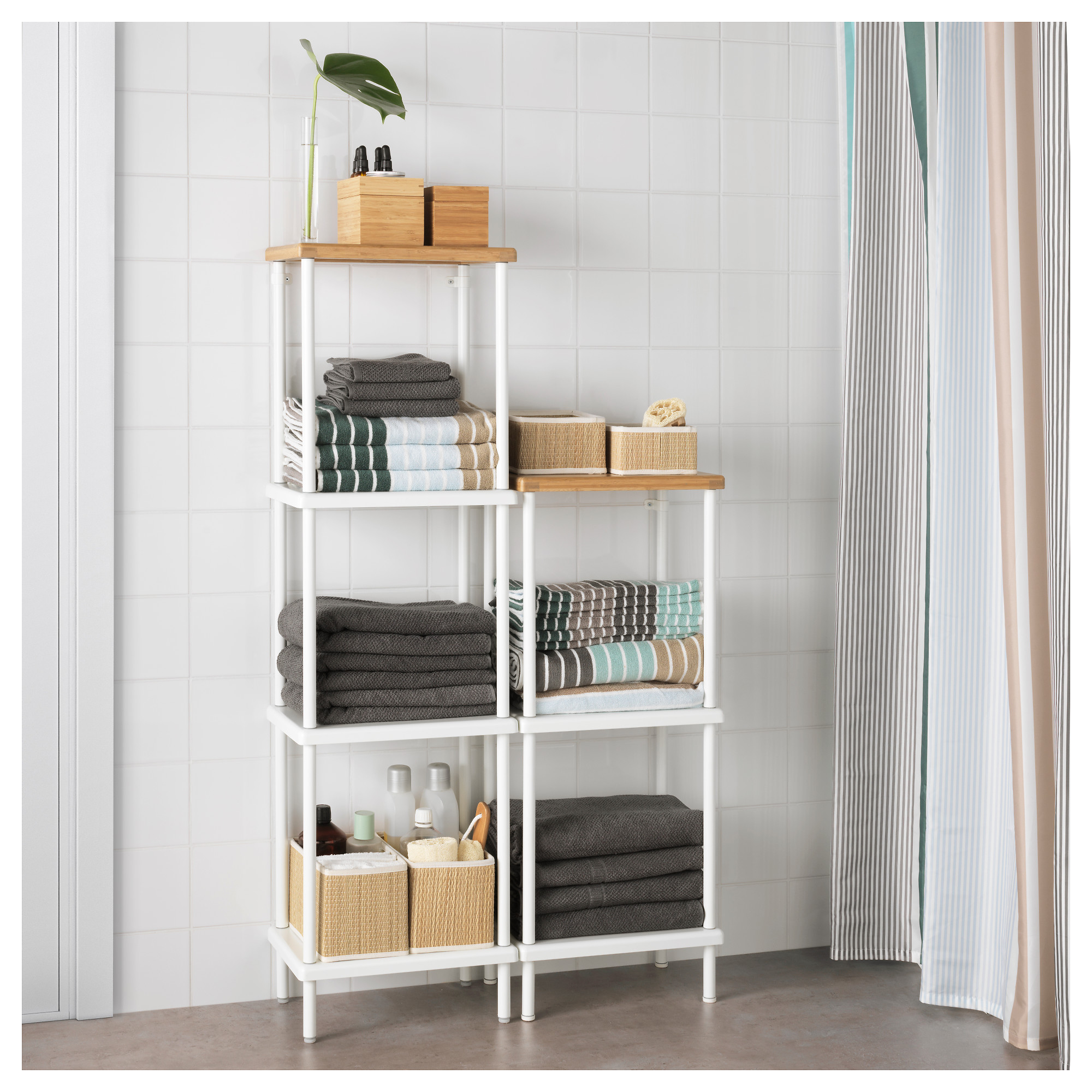  DYNAN  shelf unit white bamboo pattern IKEA  Hong Kong 