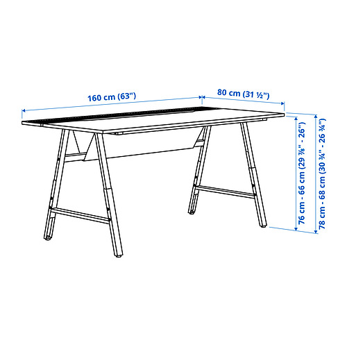 UTESPELARE gaming desk